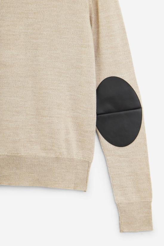 25FW MM6 메종마르지엘라 스웨터 117782 S52HL0047 M13133 Beige - MM6 MAISON MARGIELA