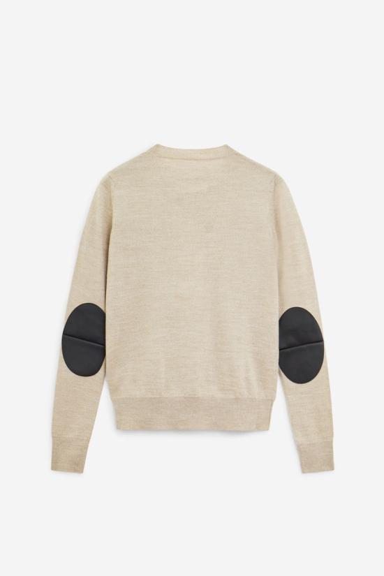 25FW MM6 메종마르지엘라 스웨터 117782 S52HL0047 M13133 Beige - MM6 MAISON MARGIELA