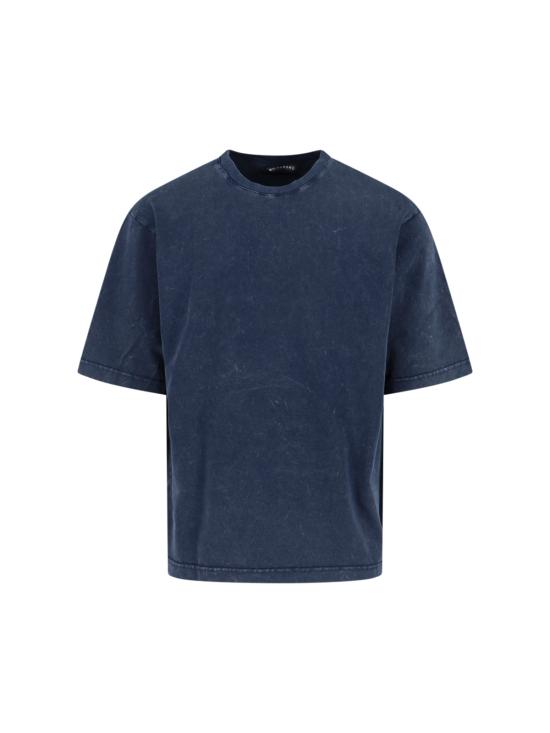 25FW 화이트샌드 반팔 티셔츠 25WSU40 650 DT 037 Blue