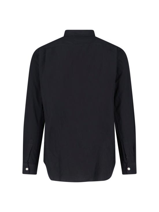 25FW 꼼데가르송 옴므 플러스 폴리에스터 슈링크 셔츠 PZ B004 PER 1 Black - COMME DES GARCONS