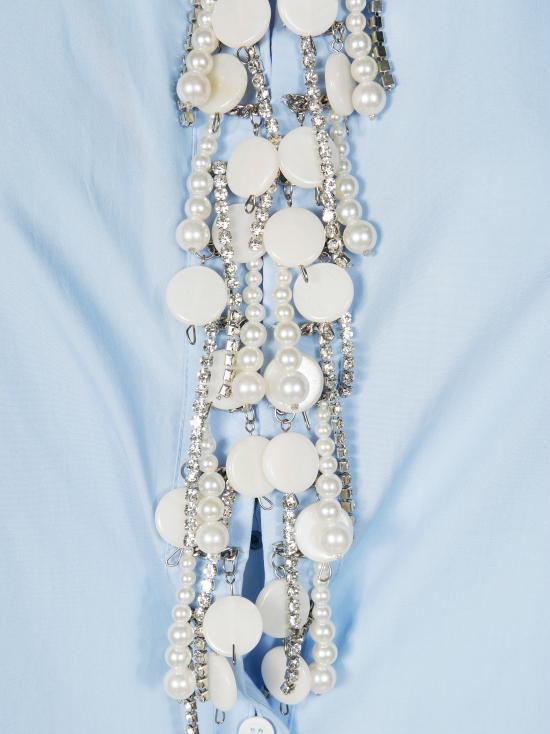 25FW 핑코 셔츠 104708 A2PJ E82 AZZURRO - PINKO