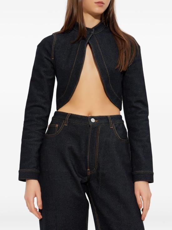 25FW 알라이아 수트 자켓 AA9V1174K131B 991 Black - ALAIA