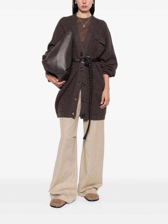 25FW 브루넬로 쿠치넬리 가디건 M12721716P C2559 Brown - BRUNELLO CUCINELLI