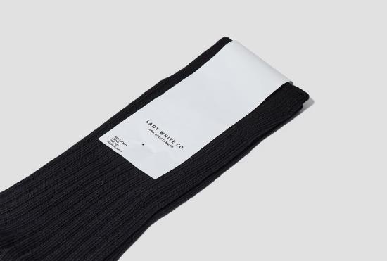 25FW 레이디 화이트 컴퍼니 양말 LW002 BLK - LADY WHITE CO.