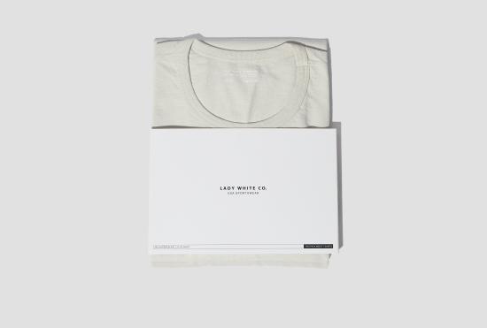 25FW 레이디 화이트 컴퍼니 반팔 티셔츠 LW101T OFFWHT - LADY WHITE CO.