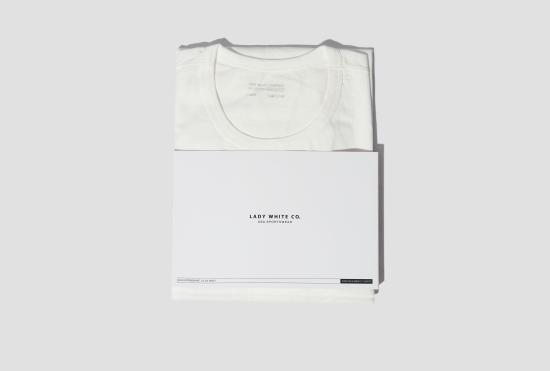 25FW 레이디 화이트 컴퍼니 반팔 티셔츠 LW101T WHT - LADY WHITE CO.