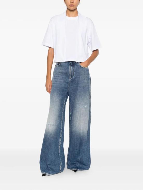 25FW 스포트막스 반팔 티셔츠 2522946015600 BIANCO OTTICO - SPORTMAX