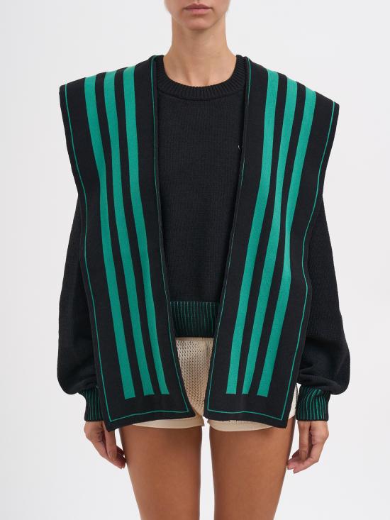 25FW 아디다스 오리지널 스카프 후드티 MJW7323 Black