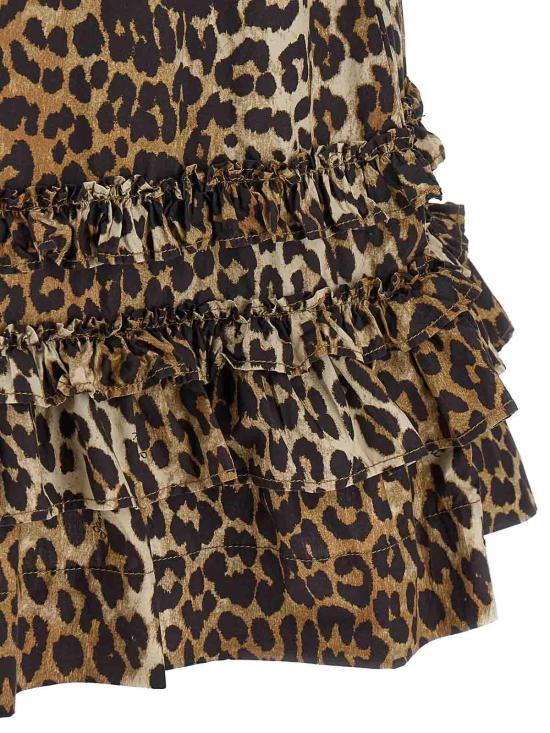  가니 숏팬츠 W0906943 Animal Print - GANNI