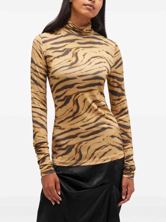  가니 반팔 티셔츠 T4382894 Animal Print - GANNI