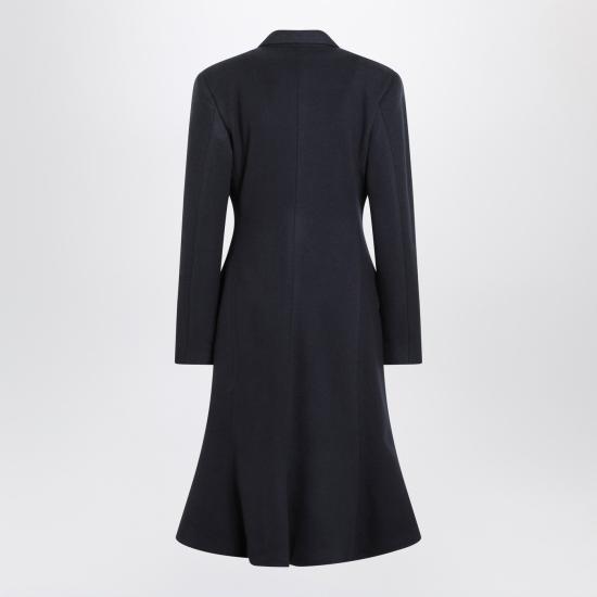25FW 발렌시아가 플레어 울 코트 850608TQU14 Blue - BALENCIAGA