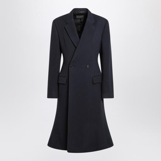 25FW 발렌시아가 플레어 울 코트 850608TQU14 Blue