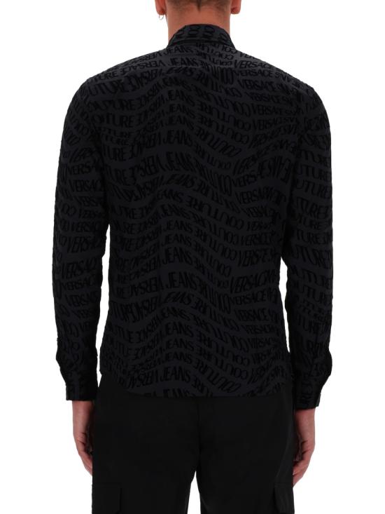 25FW 베르사체 긴팔 셔츠 79GAL2R0 NS703899 BLACK - VERSACE