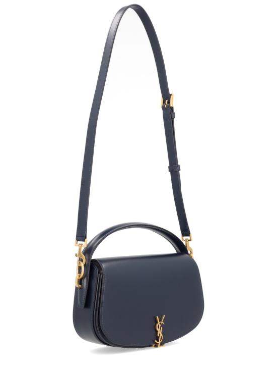 26SS 생로랑 볼테르 하프문백 837382 0SX0W4981 BLUE - SAINT LAURENT
