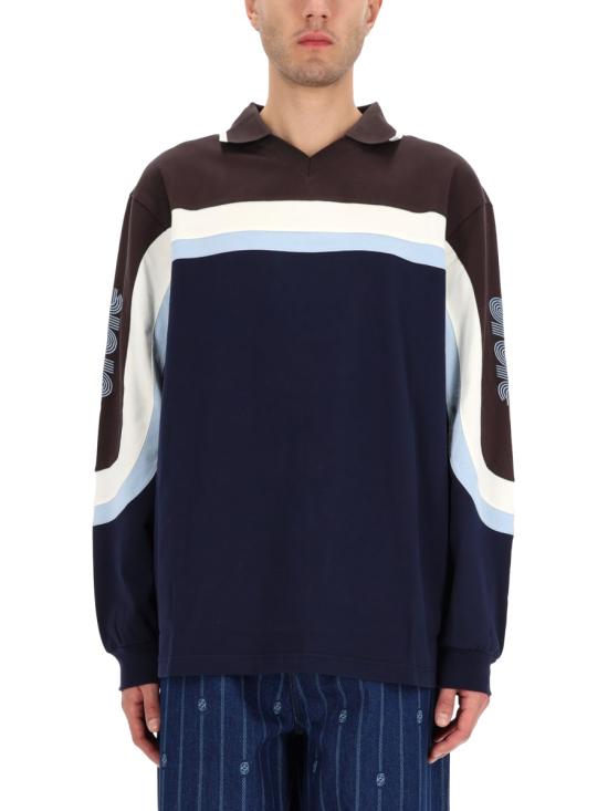 25FW 드롤드무슈 폴로 티셔츠 PL159 CO195NAVY BLUE