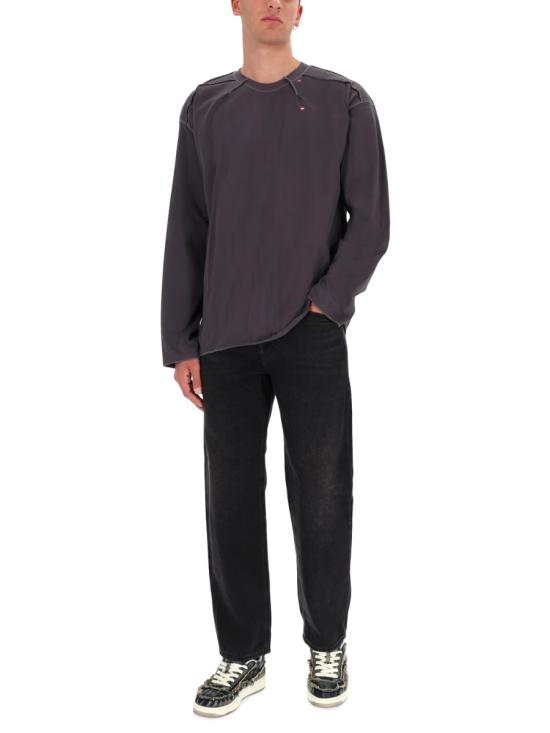 25FW 디젤 반팔 티셔츠 A19464 0NIAX93R GREY - DIESEL