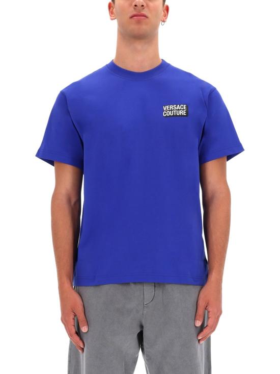 25FW 베르사체 반팔 티셔츠 79GAHP10 CJ01P289 BLUE