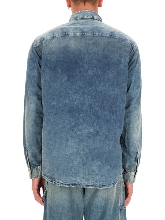 25FW 디젤 긴팔 셔츠 A03534 068TL01 DENIM - DIESEL