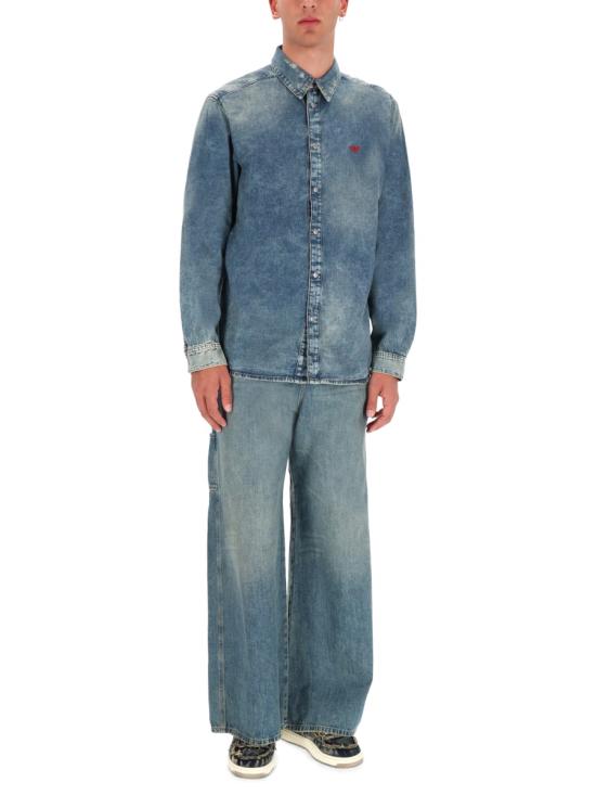 25FW 디젤 긴팔 셔츠 A03534 068TL01 DENIM - DIESEL