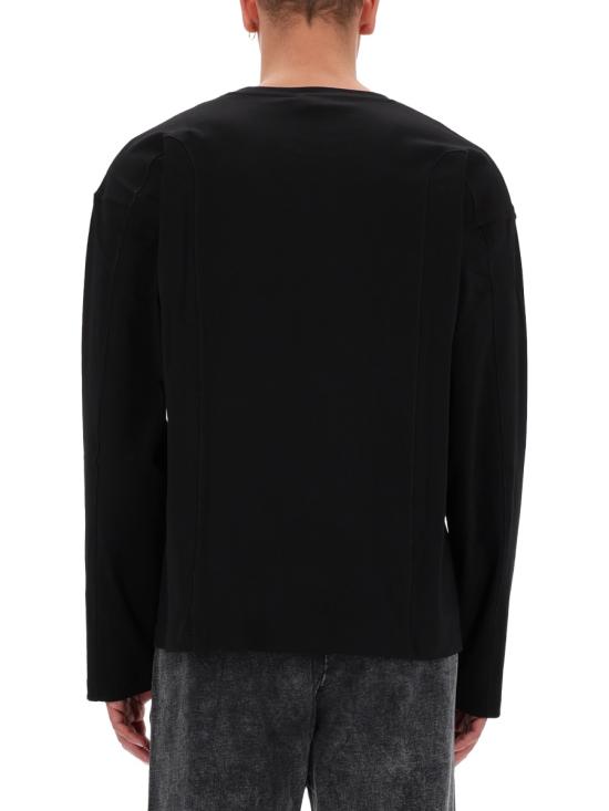 25FW 디젤 T 박스트 긴소매 티셔츠 A19444 0AIJU9XX BLACK - DIESEL