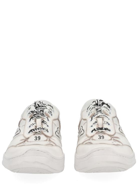 25FW 발렌시아가 햄튼스 미디움 원 아웃 스니커즈 841763 WCURS9000 WHITE - BALENCIAGA