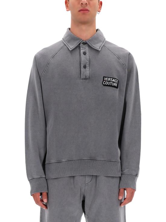 25FW 베르사체 긴팔 티셔츠 79GAIE00 CF00E831 GREY