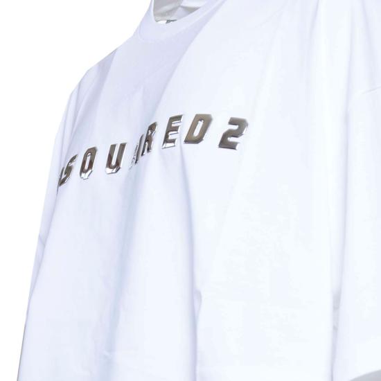 25FW 디스퀘어드2 반팔 티셔츠 S72GD0547S24662 100 White - DSQUARED2