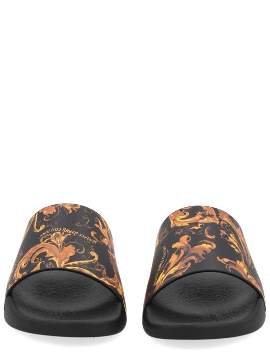 25FW 베르사체 뮬/슬리퍼 79YA3SQ4 ZS365G89 BLACK - VERSACE