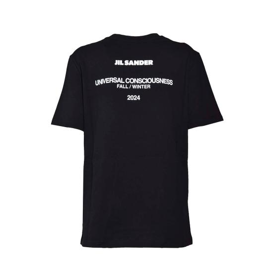 25FW 질샌더 반팔 티셔츠 J02GC0128J46219 001 Black - JIL SANDER