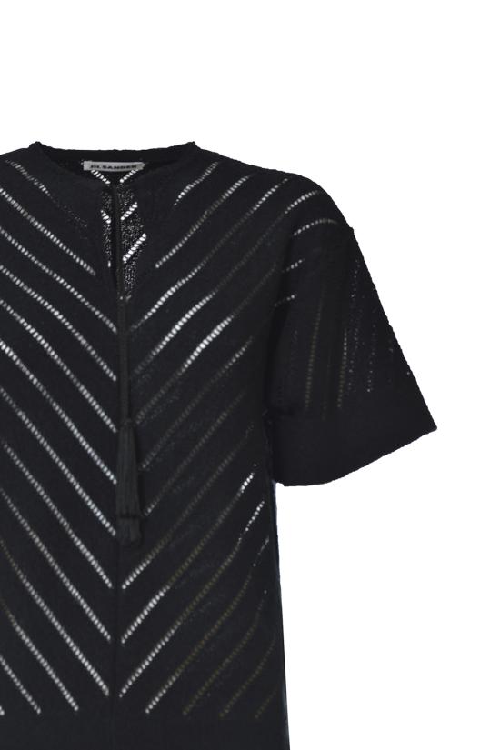 25FW 질샌더 반팔 티셔츠 JSPU754056WUY25408 001 Black - JIL SANDER