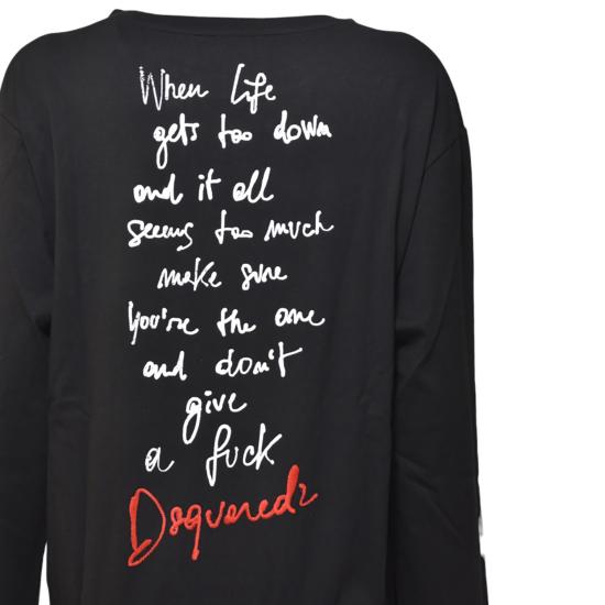 25FW 디스퀘어드2 미디 원피스 S72CV0623D20020 900 Black - DSQUARED2