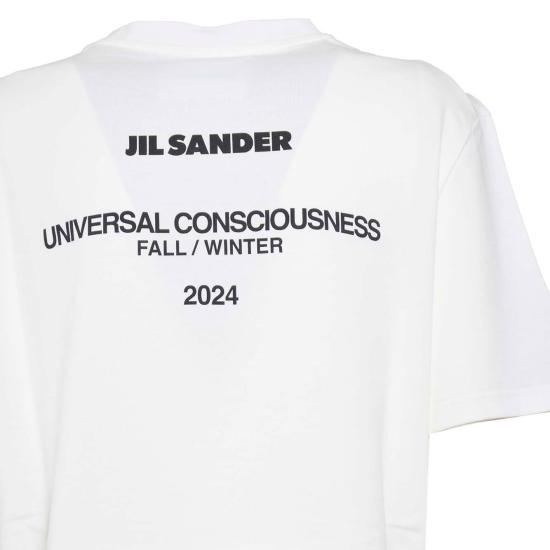 25FW 질샌더 반팔 티셔츠 J02GC0128J46219 104 White - JIL SANDER