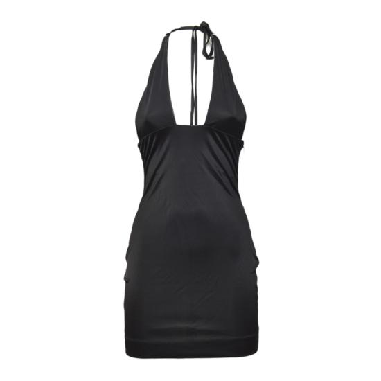 25FW 디스퀘어드2 미디 원피스 S72CV0637S24586 900 Black