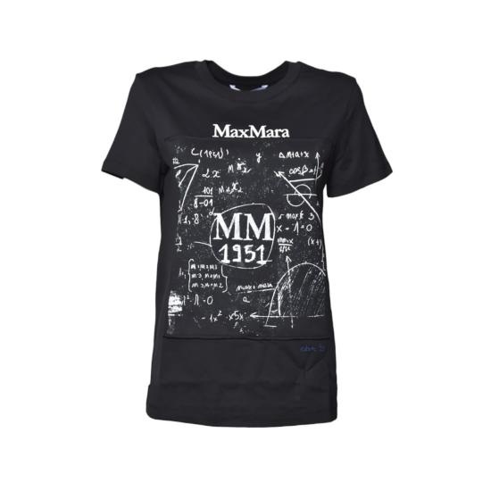 25FW 막스마라 COLIBRI 콜리브리 반팔 티셔츠 2511941062600 020 Black