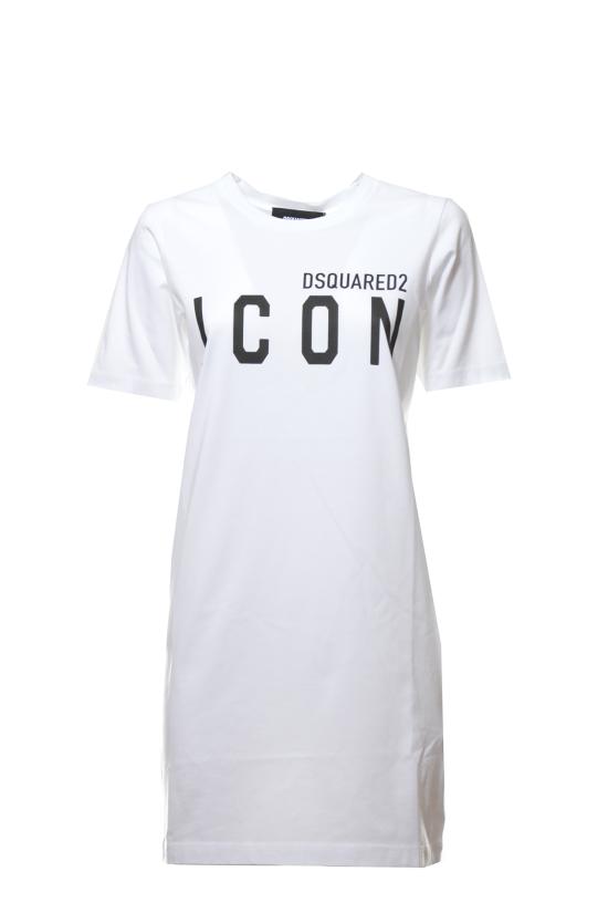 25FW 디스퀘어드2 미디 원피스 S80CT0006S23009 100 White - DSQUARED2