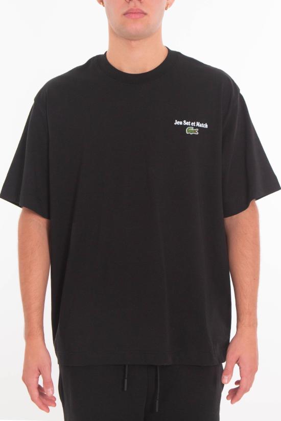 25FW 라코스테 반팔 티셔츠 TH5950 031 Black - LACOSTE