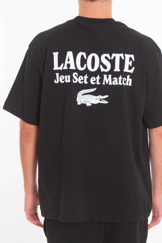 25FW 라코스테 반팔 티셔츠 TH5950 031 Black - LACOSTE