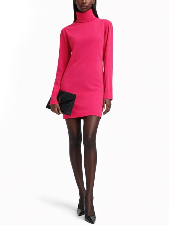 26SS 생로랑 미디 원피스 849606 Y6I855244 FUCHSIA - SAINT LAURENT