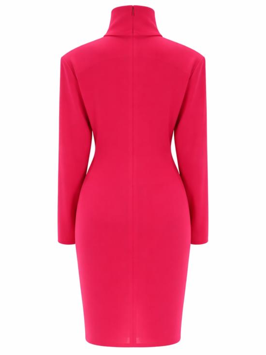 26SS 생로랑 미디 원피스 849606 Y6I855244 FUCHSIA - SAINT LAURENT