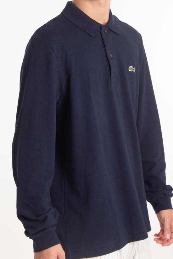25FW 라코스테 클래식 롱슬리브 폴로 셔츠 L1312 166 Blue - LACOSTE