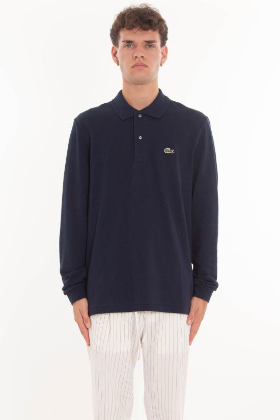 25FW 라코스테 클래식 롱슬리브 폴로 셔츠 L1312 166 Blue