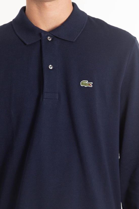 25FW 라코스테 클래식 롱슬리브 폴로 셔츠 L1312 166 Blue - LACOSTE