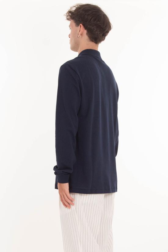 25FW 라코스테 클래식 롱슬리브 폴로 셔츠 L1312 166 Blue - LACOSTE