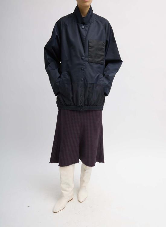  티비 봄버 자켓 에코 나일론 봄버 블레이저 - TIBI