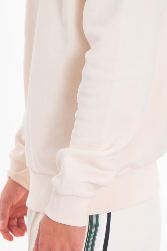 25FW 라코스테 오가닉 브러쉬드 코튼 스웨트셔츠 SH9608 FW25 XFJ White - LACOSTE