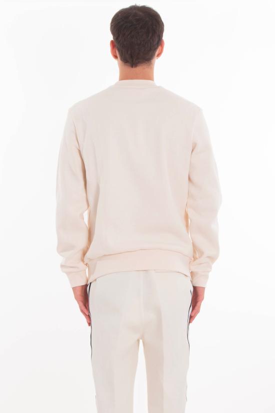 25FW 라코스테 오가닉 브러쉬드 코튼 스웨트셔츠 SH9608 FW25 XFJ White - LACOSTE