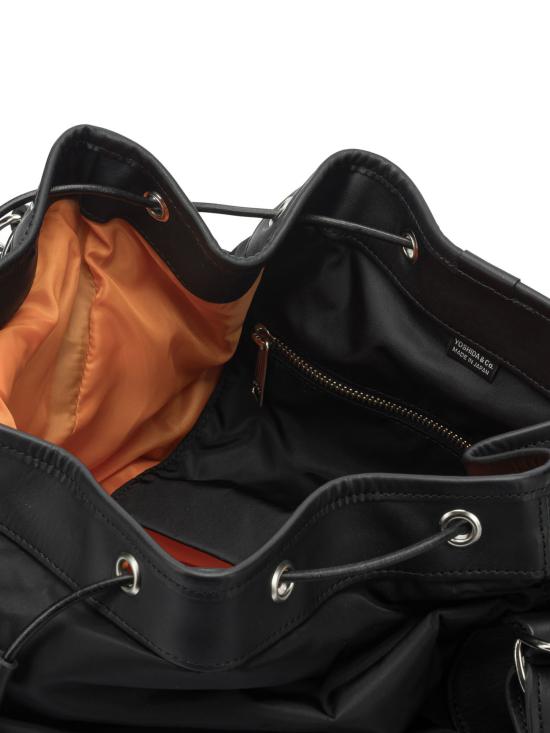 25FW 포터 드로스트링 레더 숄더백 381 0479910 Black - PORTER