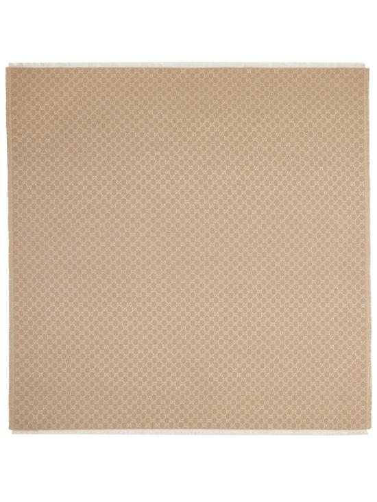 25FW 구찌 GG 프린트 울&코튼 숄 845243 3GC465875 YELLOW