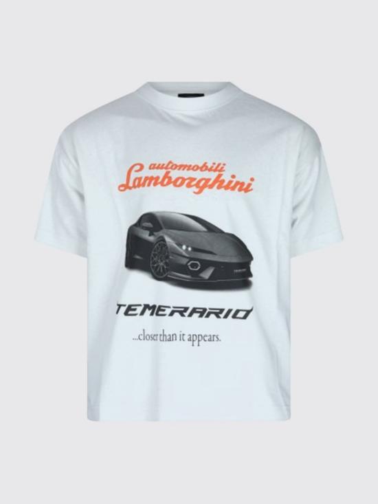 25FW 발렌시아가 x 오토모빌리 람보르기니 티셔츠 826344 TSVP99012 WHITE