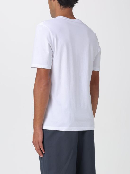 25FW 메종키츠네 폭스 헤드 레귤러 티셔츠 PM00107KJ7026 P100 White - MAISON KITSUNE